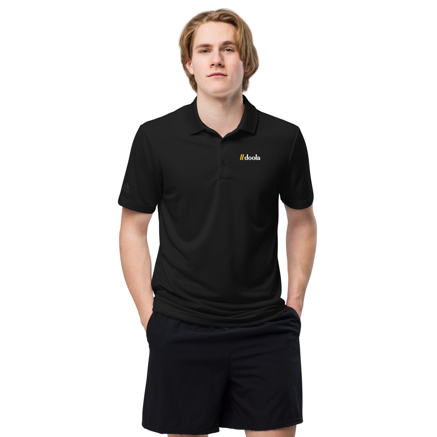 doola Premium adidas Polo - Black