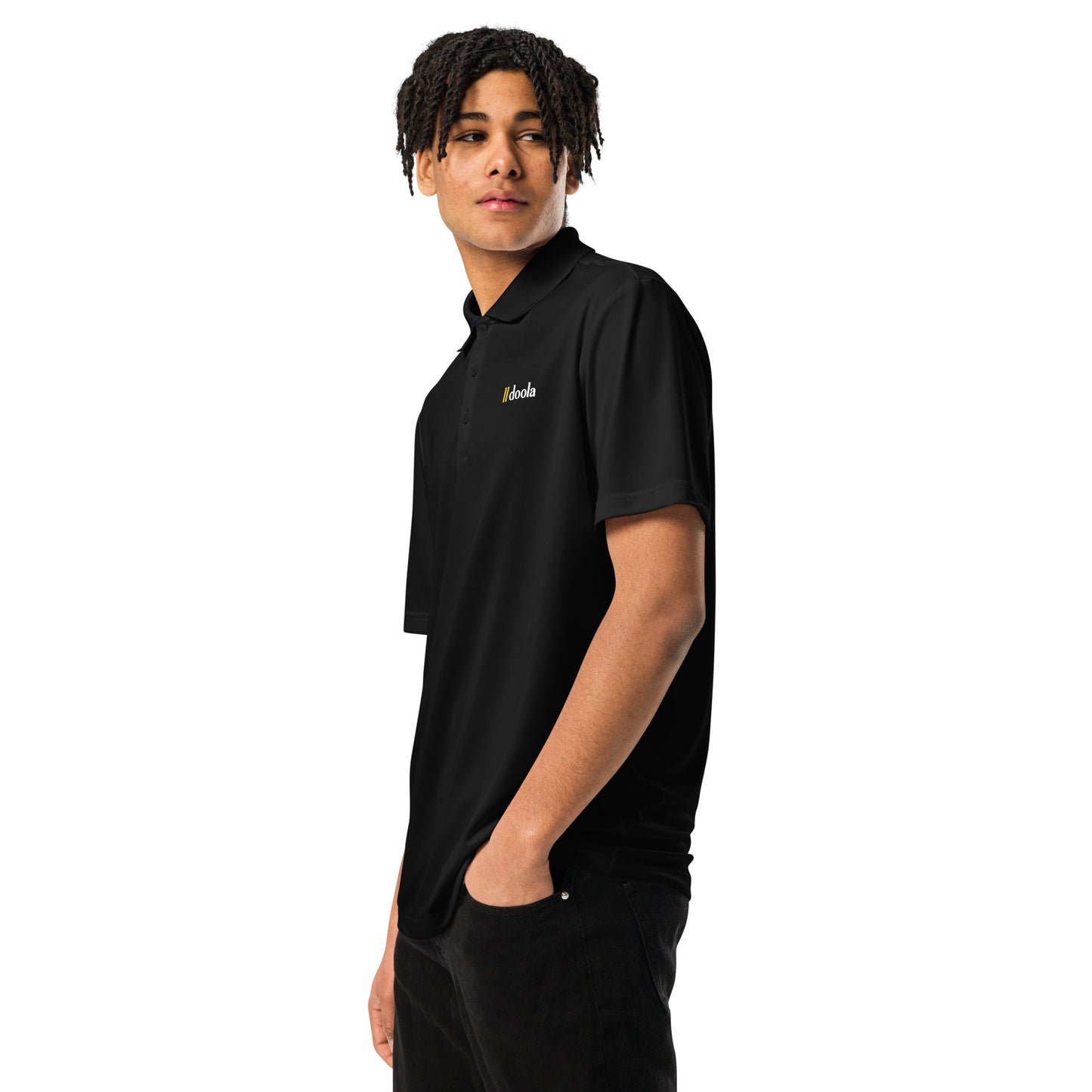 doola Premium adidas Polo - Black