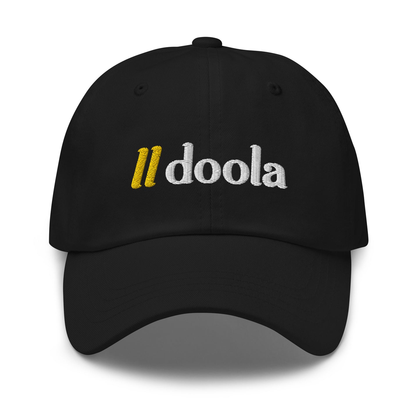 doola Embroidered Dad Hat - Black