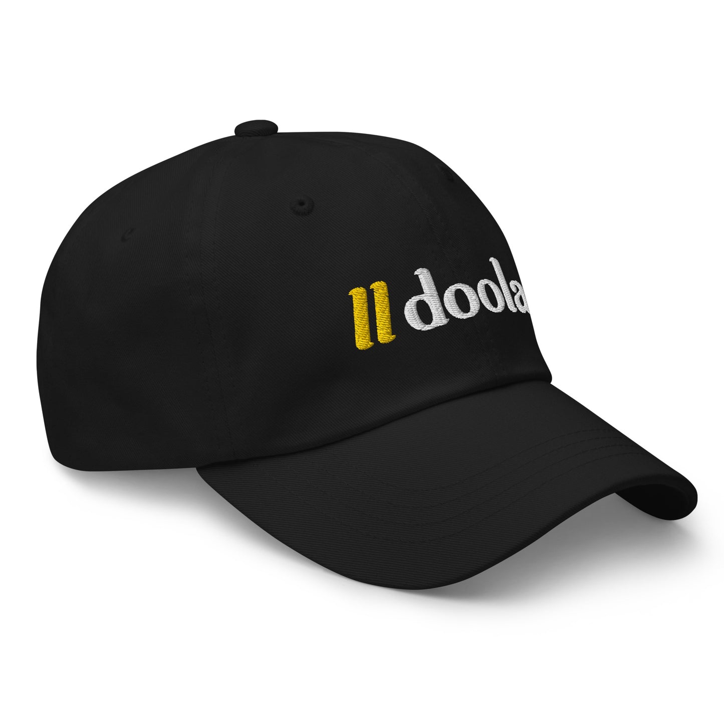 doola Embroidered Dad Hat - Black