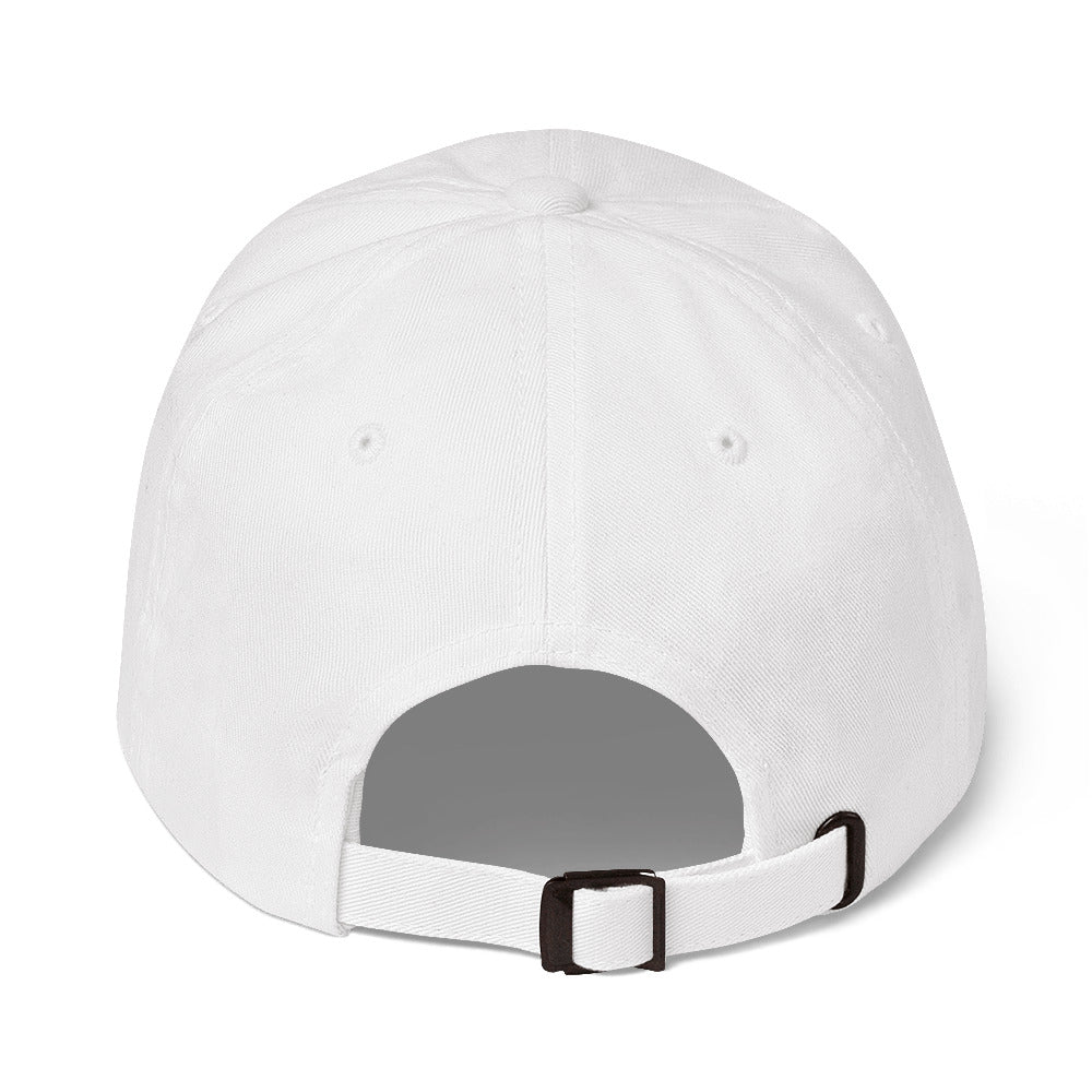 doola Embroidered Dad Hat - White