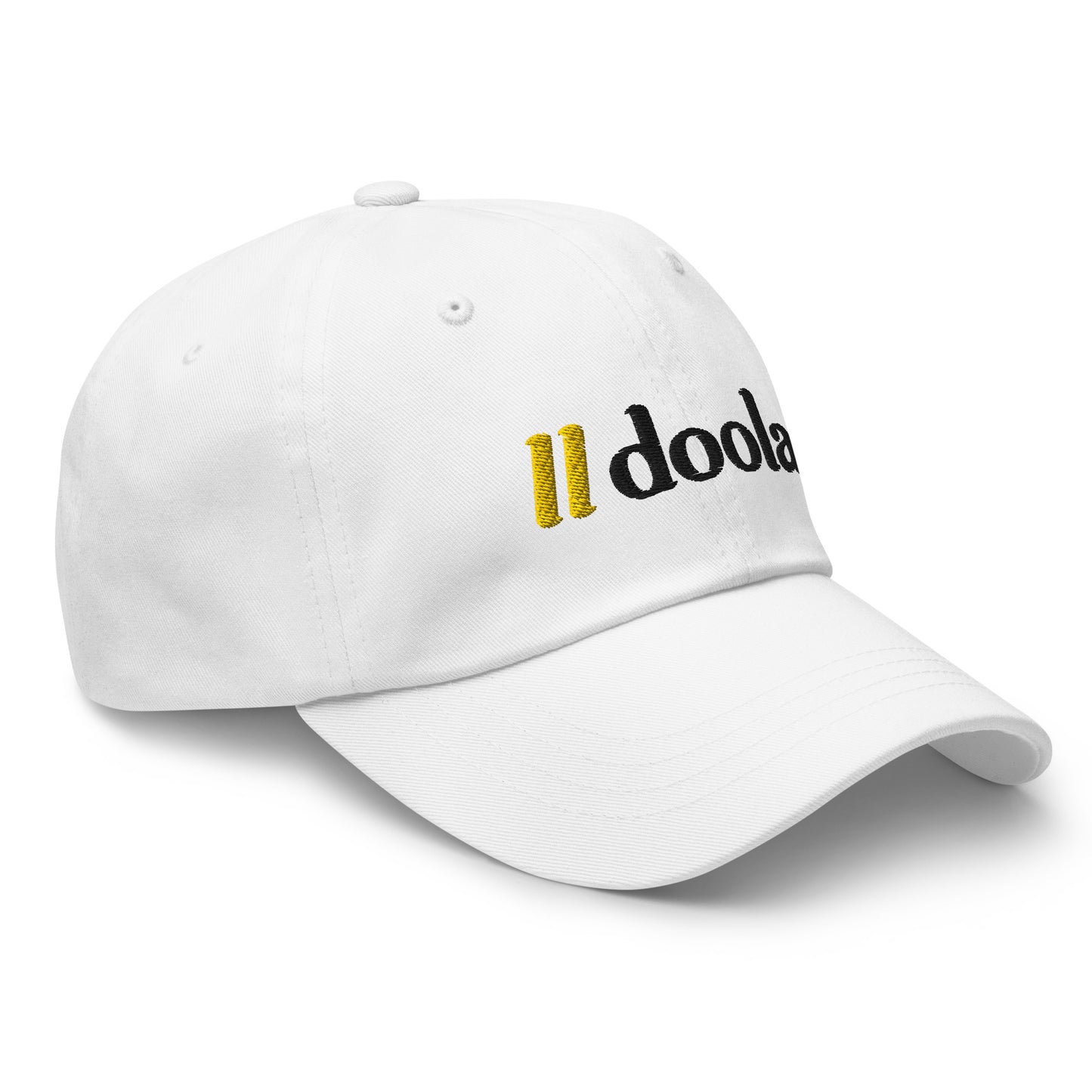 doola Embroidered Dad Hat - White