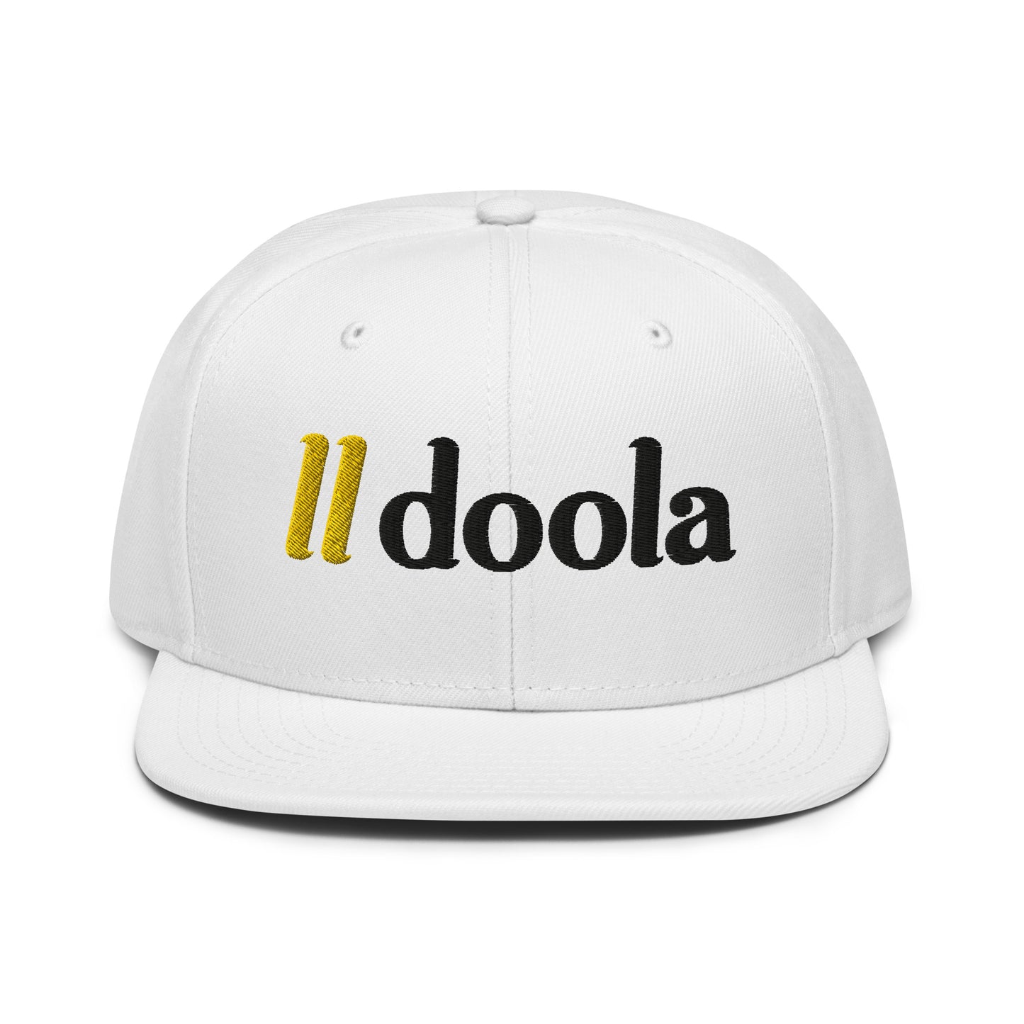 doola Embroidered Snapback - White