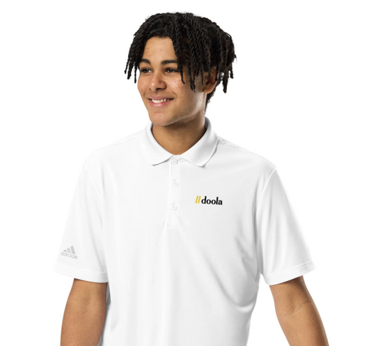 doola Premium adidas Polo - White