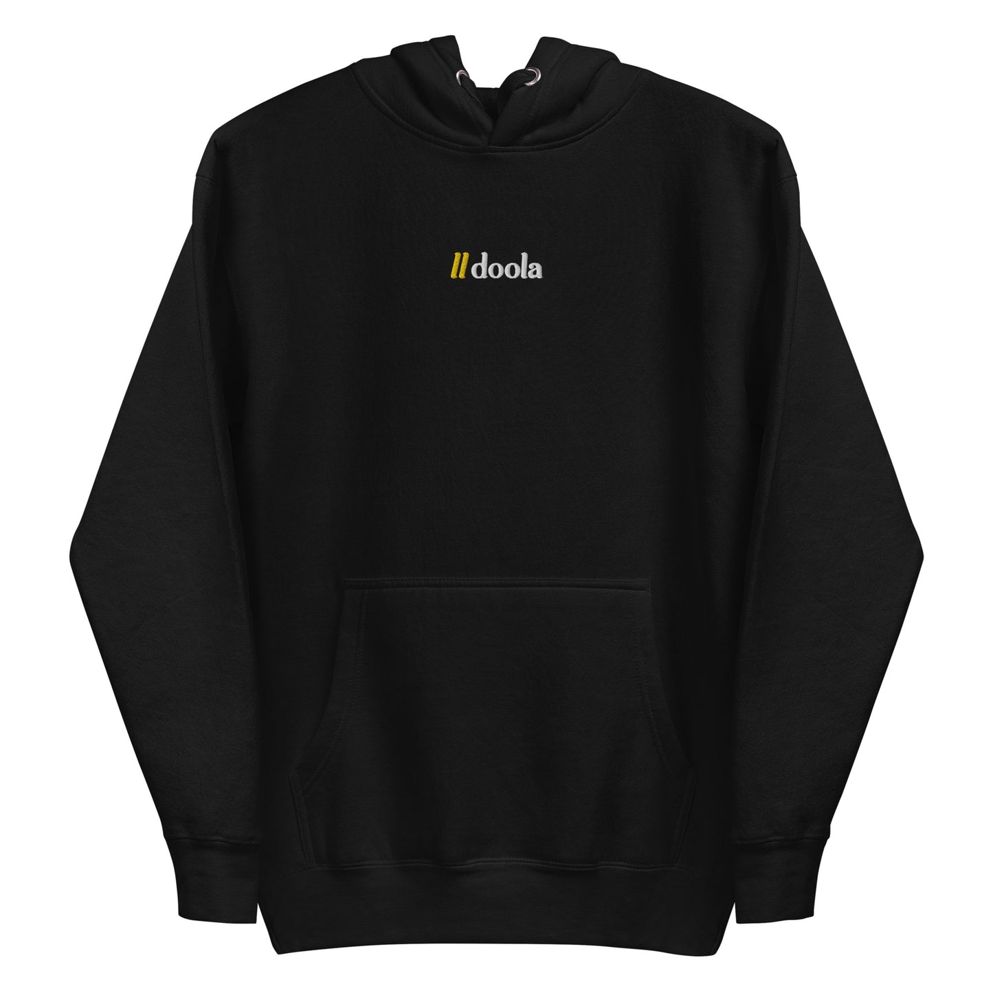 doola Embroidered Hoodie - Black