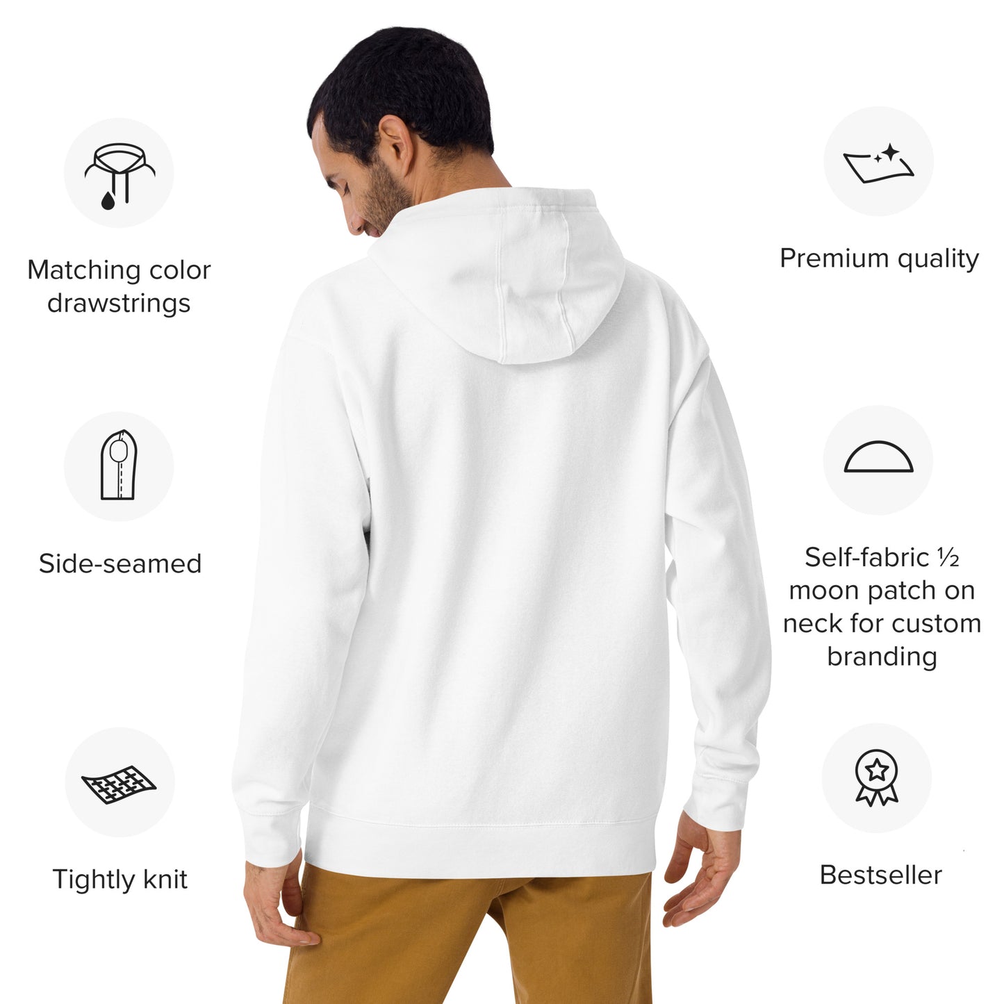 doola Embroided Hoodie - White