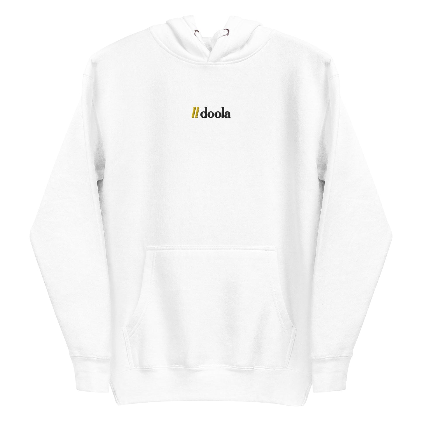 doola Embroided Hoodie - White