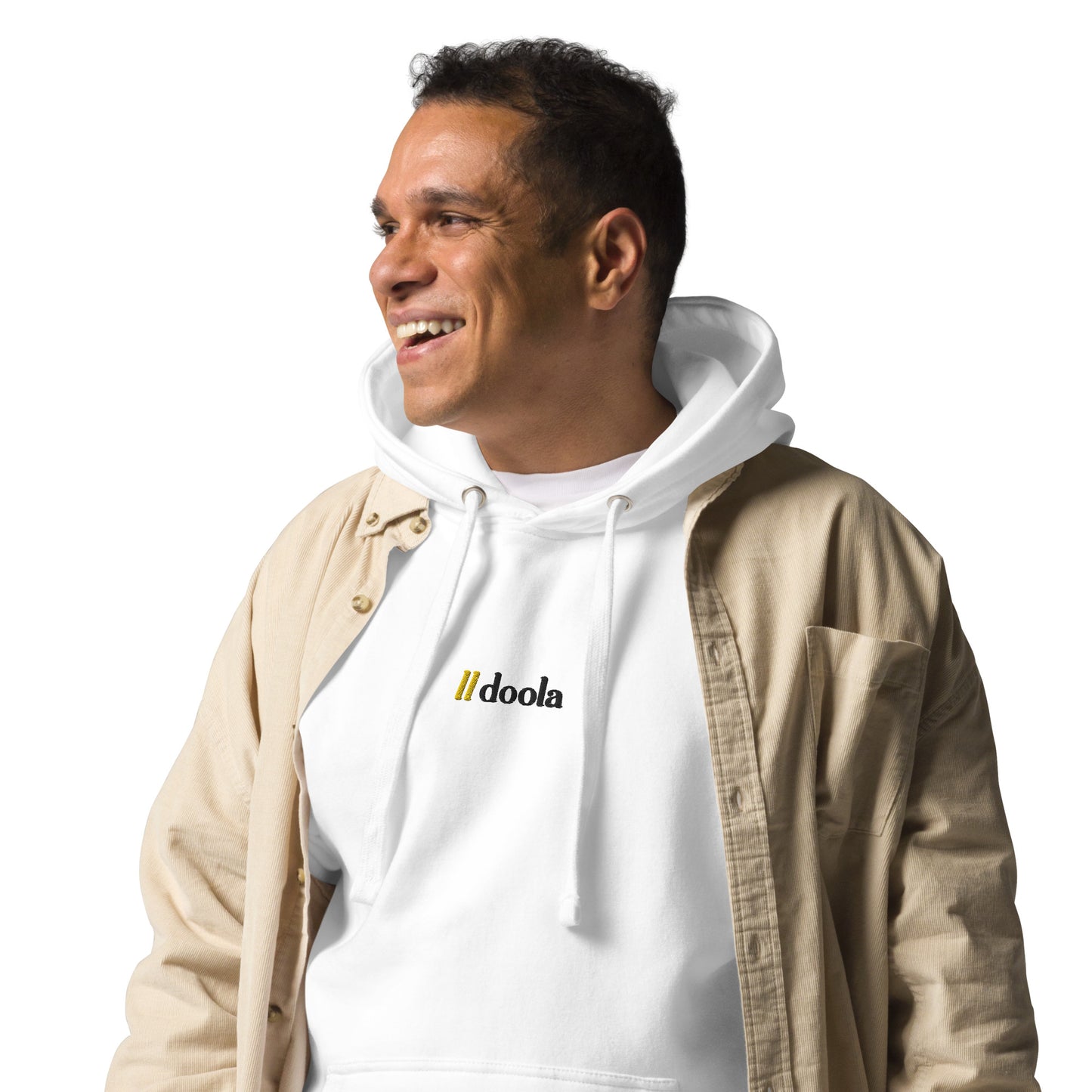 doola Embroided Hoodie - White